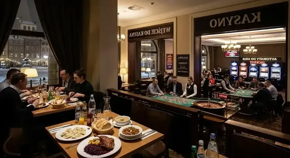 Rzeźba z brązu w holu