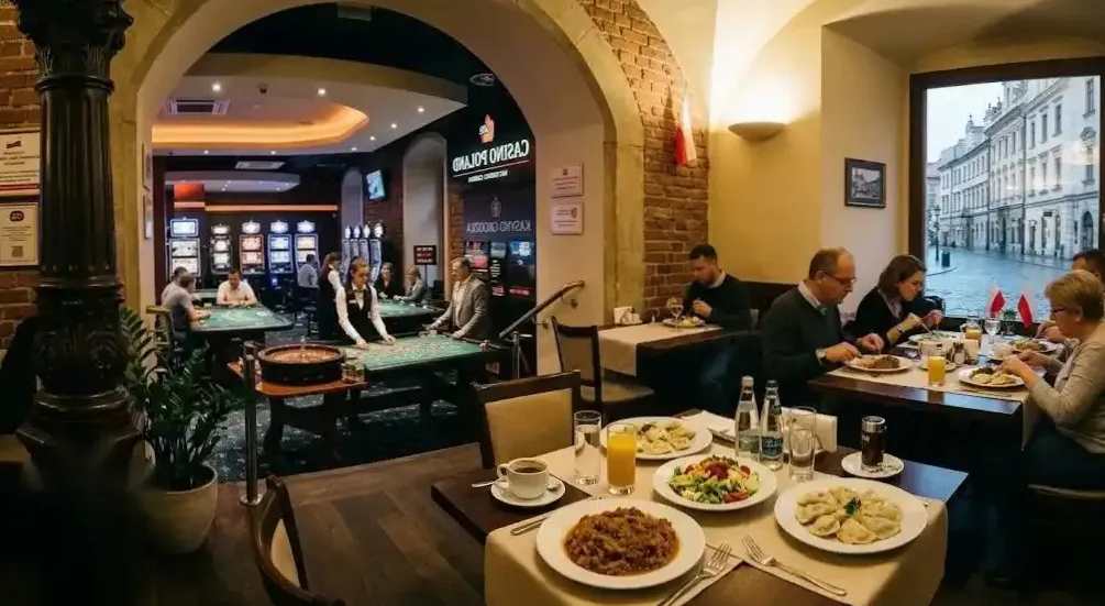 Mezzanin klubu nocą